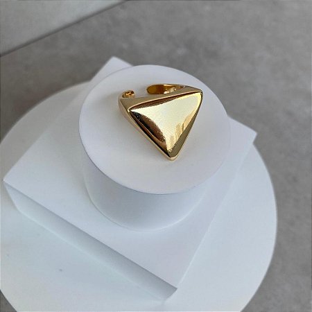 ANEL OURO MAXI TRIÂGULO REGULÁVEL