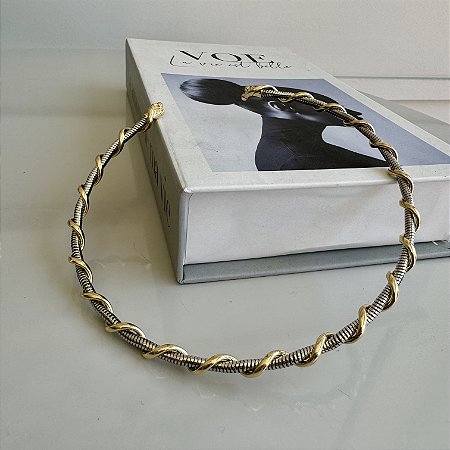 CHOKER DUETO TRANÇADA