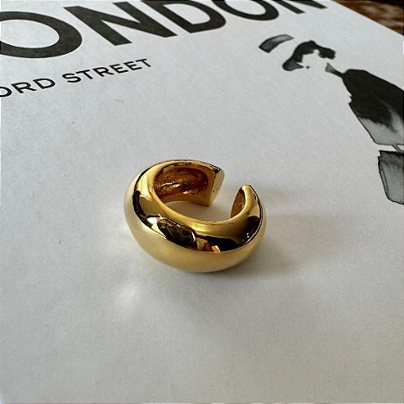 PIERCING FAKE OURO LISO ABAULADO M