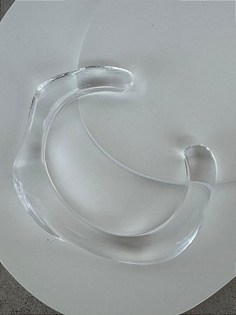 BRACELETE RESINA TRANSPARENTE WAVE ABERTO