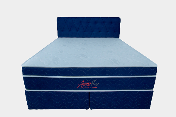 Colchão Terapêutico AtentoFlex de Casal | Molas Pockt Prog V.Q 138x188x32 Vibro/IVL/ AZUL