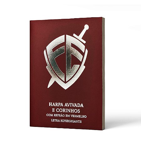 HARPA AVIVADA E CORINHOS LUXO PU L. GIGANTE MOD. 05 ESCUDO BORDO -