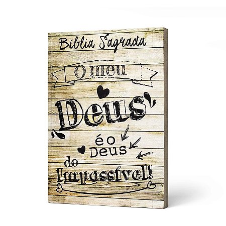 BIBLIA  COM HARPA LETRA GIGANTE MADEIRA -