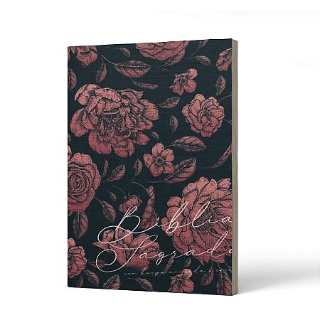 BIBLIA ARC 860 ROSAS E PÂONIAS - LETRA NORMAL -