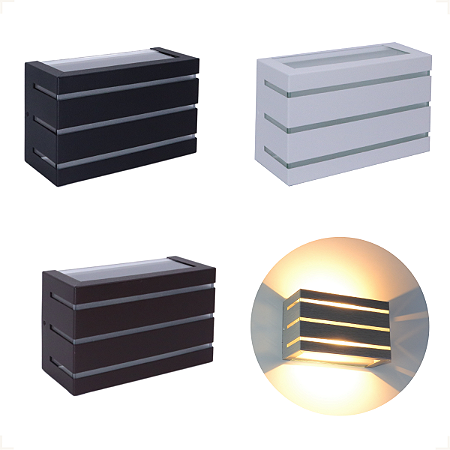 Arandela Alumínio 6209 interna ou externa para lâmpada halopim G9