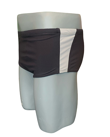 Sunga ARMY Preta Com Laterais Cinza Claro e Frisos Preto UVTRIBE