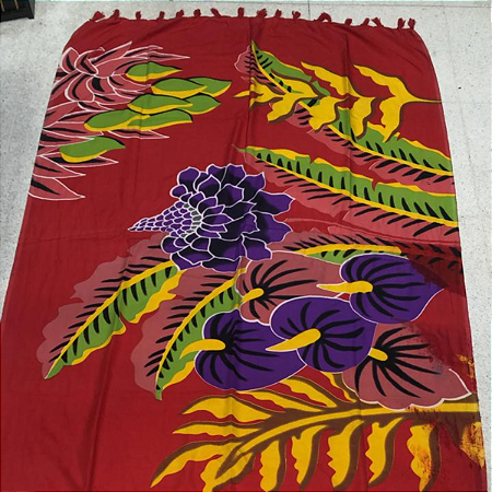 Canga Estampada - Flores Vermelha