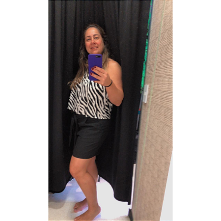 Regata em Linho com Alça e Estampa Animal Print Zebra