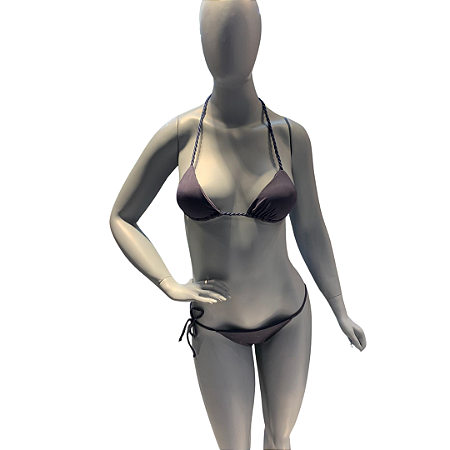 TANGA Cortininha de Amarrar Ripple BLUE ANIMAL PRINT UVTRIBE