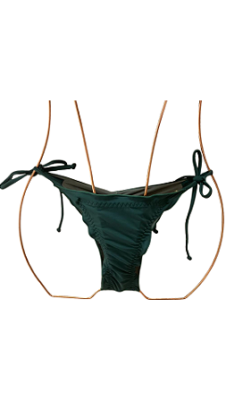 TANGA cortininha com fru fru verde UVTRIBE