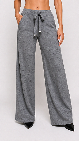 Calça Cinza Mescla em Moleton