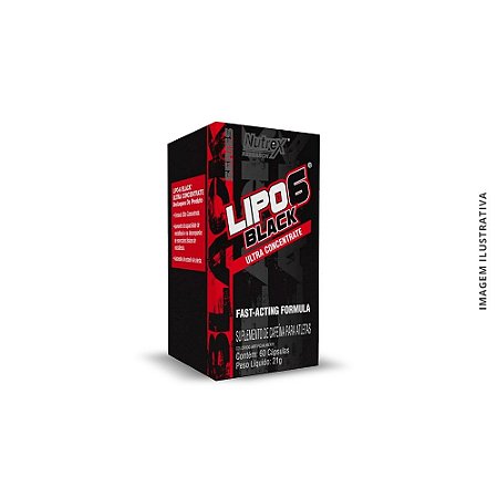 LIPO 6 BLACK UC 60 CAPS IMPORTADO - NUTREX