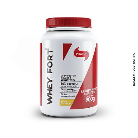 WHEY FORT 900G BAUNILHA - VITAFOR