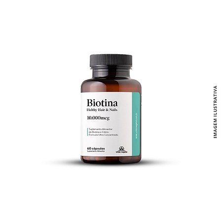 BIOTINA 10.000 MCG 60 CÁPSULAS - UNIÃO VEGETAL