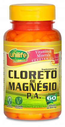 Cloreto de Magnézio P.A - 800mg  - 60 caps