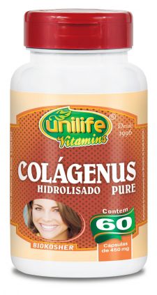 Colágeno Pure Hidrolisado - 60 caps - 450mg