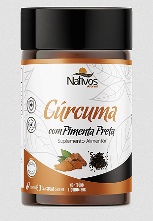 Cúrcuma com Pimenta Preta 60 CAPS