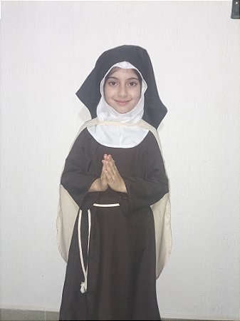 Fantasia Santa Clara em tecido 100% algodão