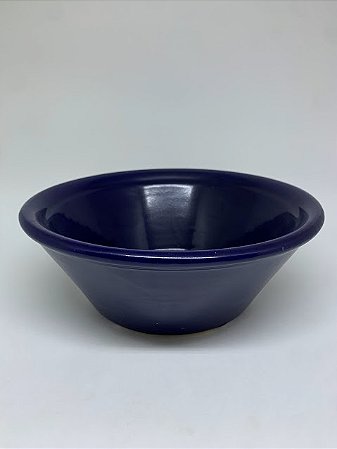 Alguidar de Louça 22x8cm Azul Escuro