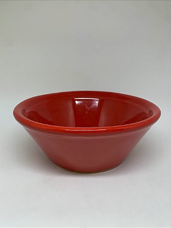 Alguidar de Louça 22x8cm Vermelho