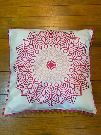 Almofada De Mandala Rosa