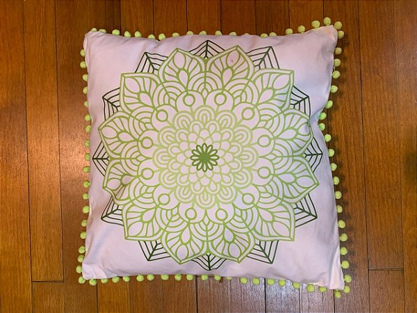 Almofada De Mandala Verde