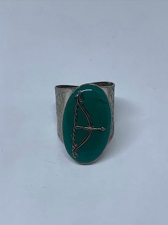Anel Resinado De Orixas Luxo Oxossi