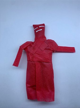 Boneco De Pano Vermelho Feminino Un