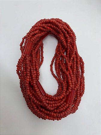 Braja Micangao Vermelho Porcelana