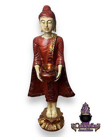 Buda Em Pe Resina 20Cm