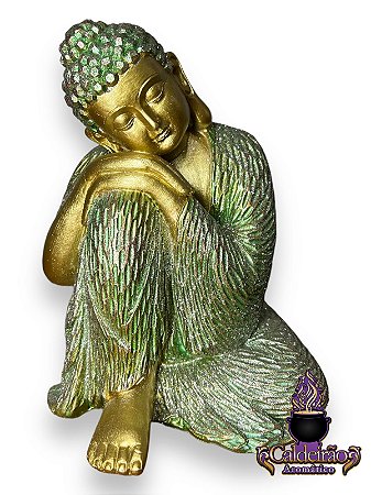 Buda Em Repouso Shine Em Resina 24Cm