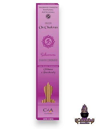 Incenso Vareta Cia de Aroma - Chakras - Coronario