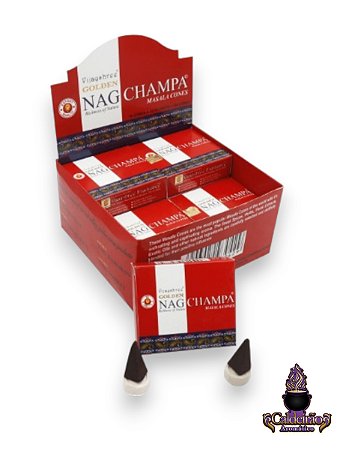 Incenso Vijayshree Massala Cone Golden Nag Champa 10 Cones