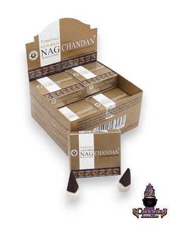 Incenso Vijayshree Massala Cone Golden Nag Chandan 10 Cones