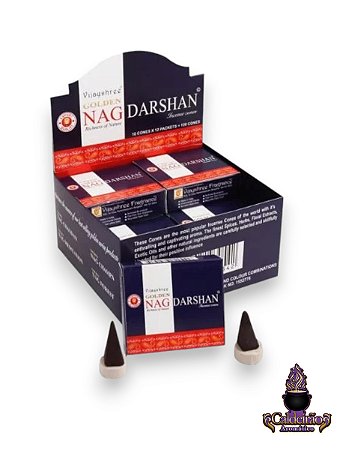 Incenso Vijayshree Massala Cone Golden Nag Darshan 10 Cones