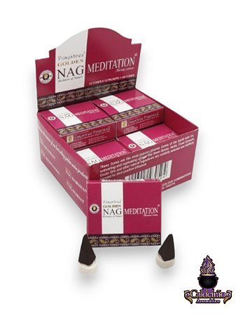 Incenso Vijayshree Massala Cone Golden Nag Meditation 10 Cones