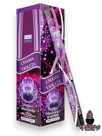 Incenso Darshan Chama Violeta 08 varetas
