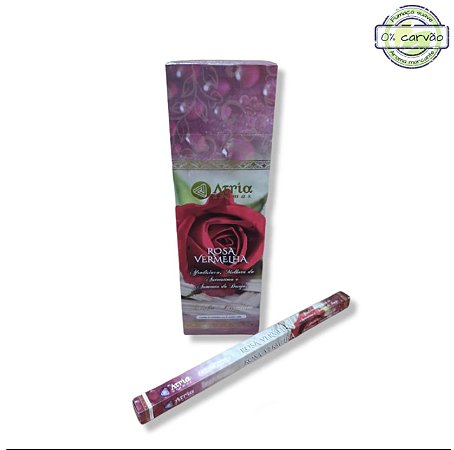 Incenso Atria Rosa Vermelha 08 Varetas