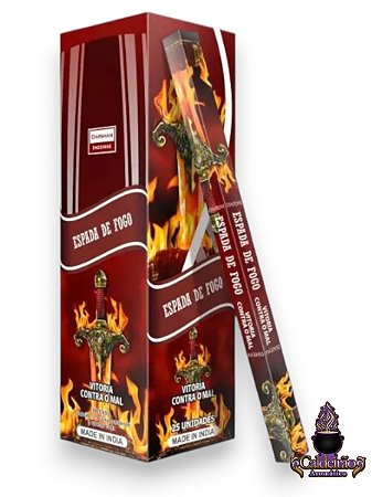 Incenso Darshan Espada De Fogo 08 Varetas
