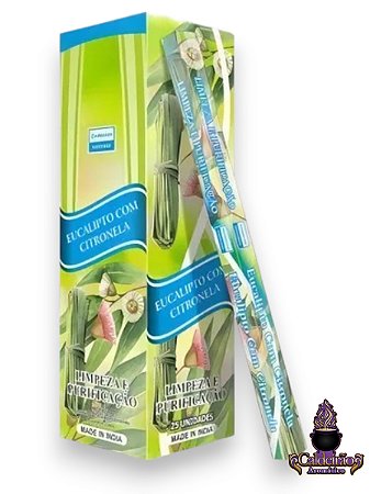 Incenso Darshan Eucalipto Com Citronela 08 Varetas