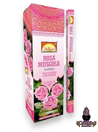 Incenso Parimal Rosa Musgosa 08 Varetas