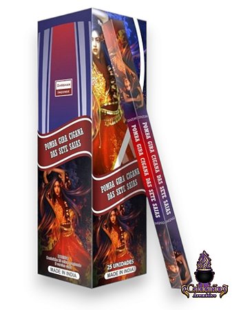 Incenso Darshan Pomba Gira Cigana Sete Saias 8 Varetas