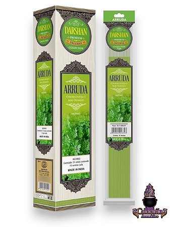 Incenso Darshan Premium Plastic Massala Arruda 10 Varetas