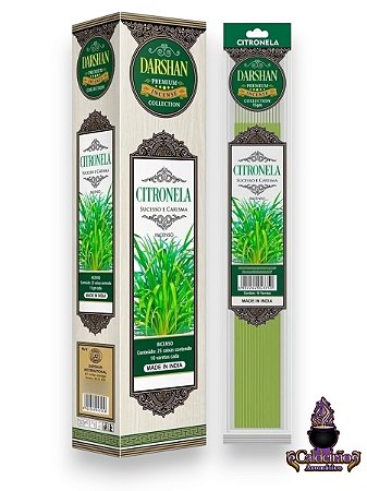 Incenso Darshan Premium Plastic Massala Citronela 10 Varetas