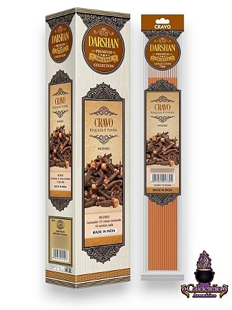 Incenso Darshan Premium Plastic Massala Cravo 10 Varetas