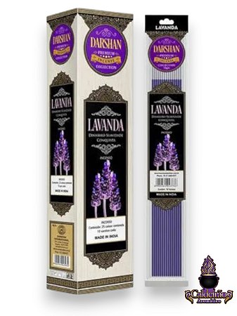Incenso Darshan Premium Plastic Massala Lavanda10 Varetas