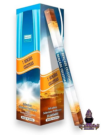 Incenso Darshan Sete Bencaos Celestiais 08 Varetas