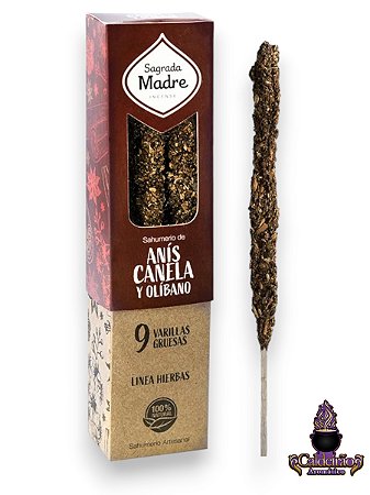 Incenso Ervas e Flores Sagrada Madre - Anis/Canela/Olibano