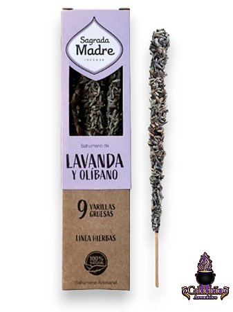 Incenso Ervas e Flores Sagrada Madre - Lavanda e Olibano