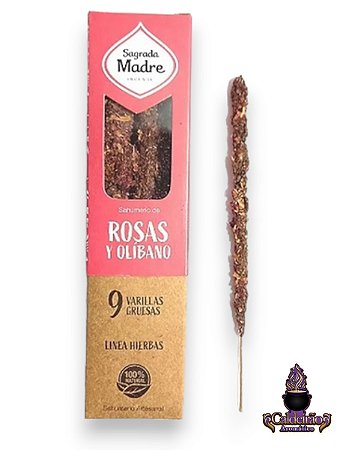 Incenso Ervas e Flores Sagrada Madre - Rosas e Olibano